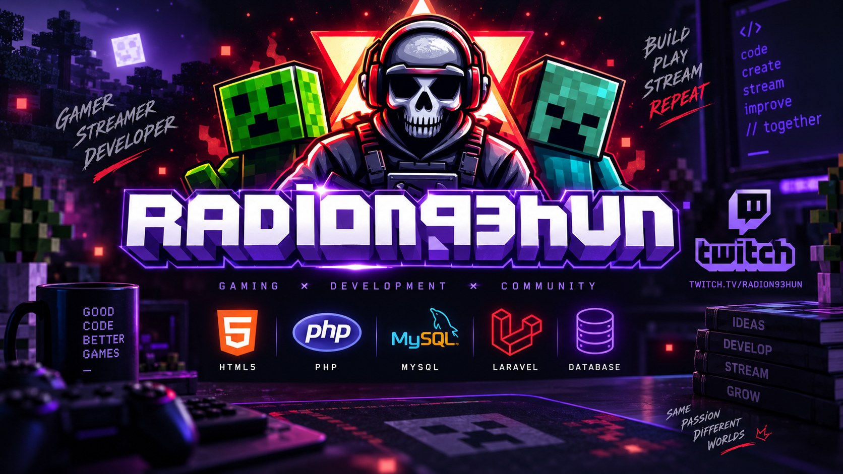 Radion93HUN – gaming, development és streaming